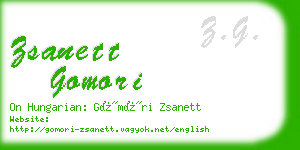 zsanett gomori business card